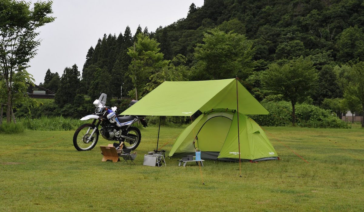 ソロ キャンプ テント 自転車